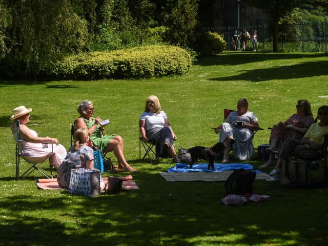 The NHS advises people to stay in the shade where possible