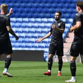 Gwion Edwards scored Latics' first goal of pre-season inside eight minutes at Oldham