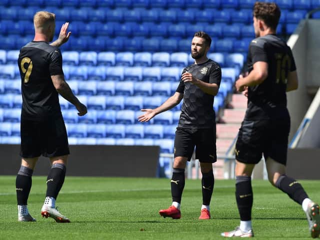 Gwion Edwards scored Latics' first goal of pre-season inside eight minutes at Oldham