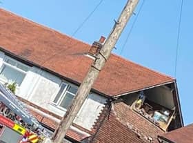 This image of the house collapse in Wigan has been widely shared on social media