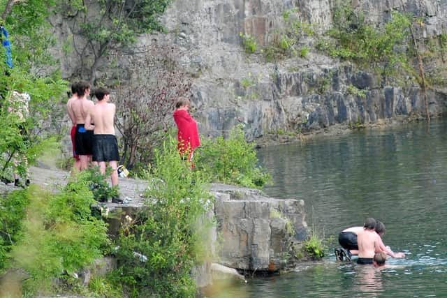 Concerns have already been raised this summer about youngsters swimming at East Quarry in Appley Bridge