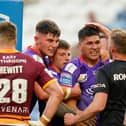 Mitch Clark is congratulated on his try last Friday night