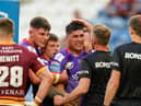 Mitch Clark is congratulated on his try last Friday night