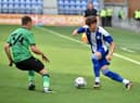 Tom Pearce looks for an opening against Stoke