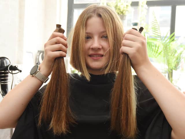 Molly after having her hair cut