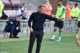 Leam Richardson on the sidelines against Stoke