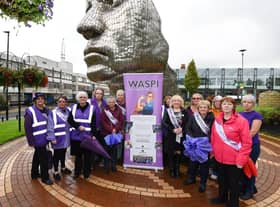 Waspi pension campaigners in Wigan town centre