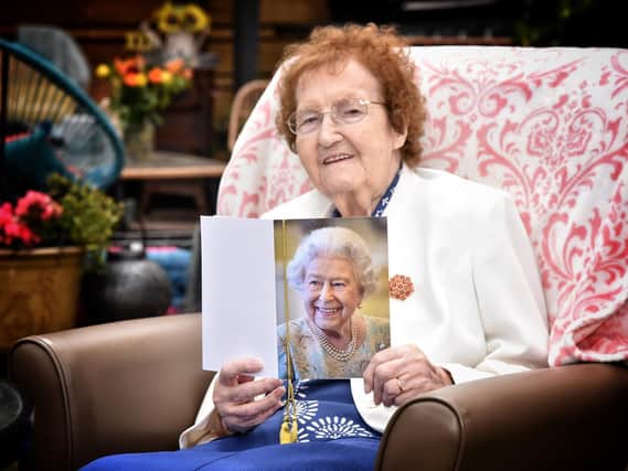 Margaret Suffolk, who is known as Josie, celebrating her 100th birthday