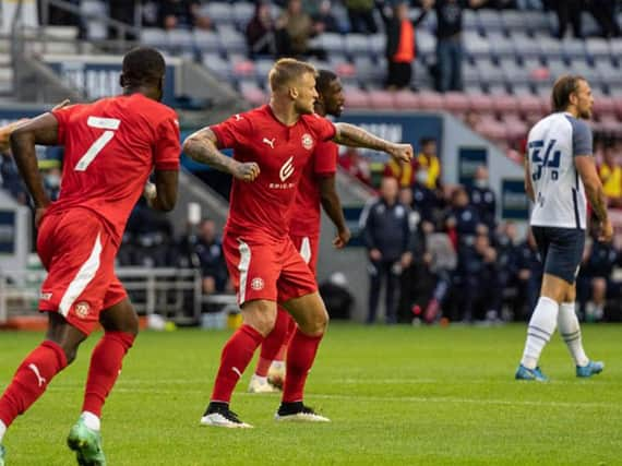 Stephen Humphrys scored Latics' second goal against Preston