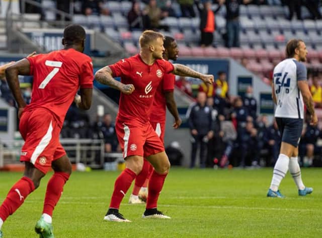 Stephen Humphrys scored Latics' second goal against Preston