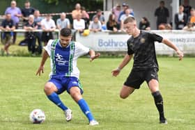 Sam Morsy in action for the Latics Legends during the annual Joseph's Goal fundraiser at Ashton Town