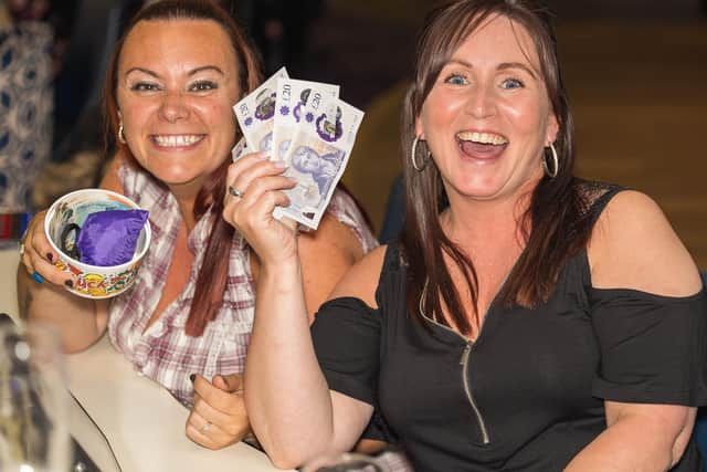 Contestants enjoy a win on launch night