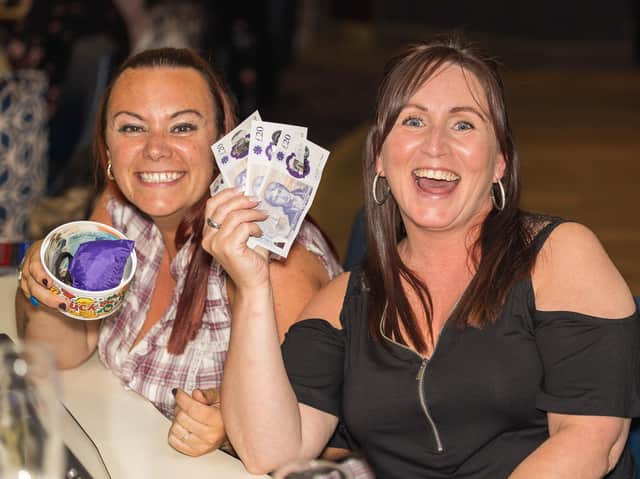 Contestants enjoy a win on launch night
