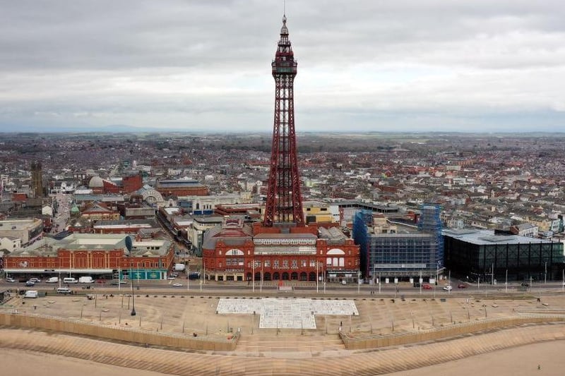 The Blackpool Tower Eye and solid-glass SKYWALK offer the best views across the North West of England from the top