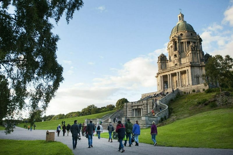 Williamson Park - home to the iconic Ashton Memorial and 54 acres of beautiful parkland with enchanting woodland walks, play areas and breathtaking views to the Fylde Coast, Morecambe Bay and the Lake District fells and mountains.