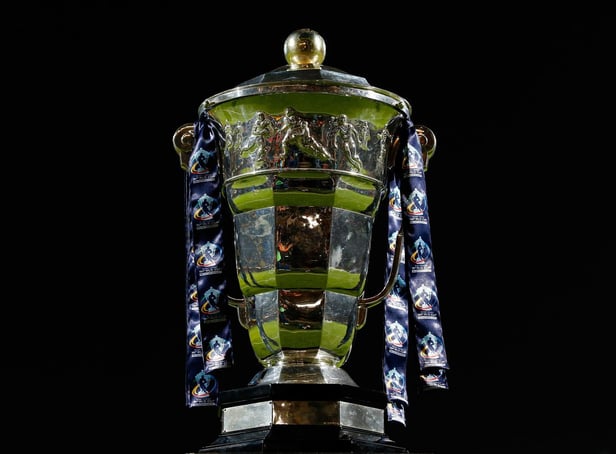 The Rugby League World Cup trophy