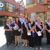Lisa Nandy MP, second from left on front row, with Waspi campaigners