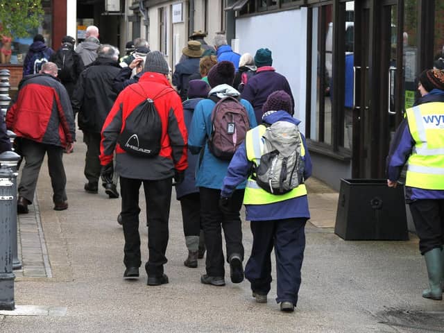 Those boots are made for walking ... walkers  pictured in Garstang at a previous Festival.