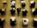 Some students sat "mini-exams" this year but for the most part this was not a familiar scene in the 2020-21 academic year as teacher assessment held sway