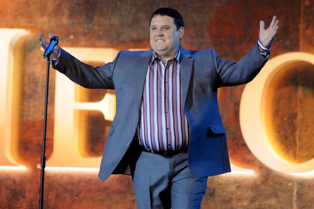 Peter Kay performs live on stage during the Heroes Concert at Twickenham Stadium, in aid of the charity Help For Heroes, on September 12, 2010.