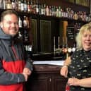 Devon Wall of Network Rail and Shelley Wright from the Swan and Railway