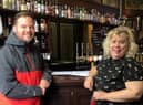 Devon Wall of Network Rail and Shelley Wright from the Swan and Railway