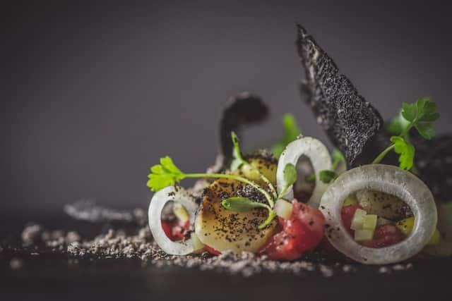 Steak tartar - one of Moor Hall's award-winning dishes