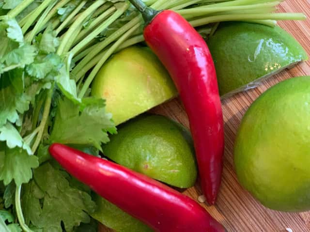 Preparing the spicy tandoori marinade for the at home with Côtes du Rhône evening