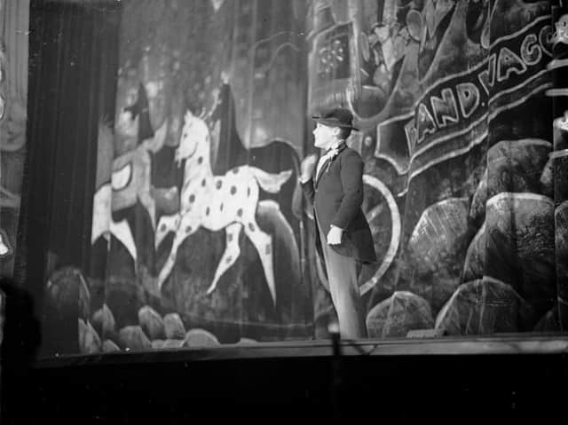 Ernie Wise on stage as a young performer in 1938