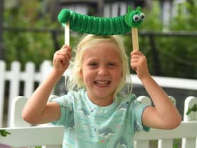 Believe In Storytelling at Believe Square - Lola with her catapillar