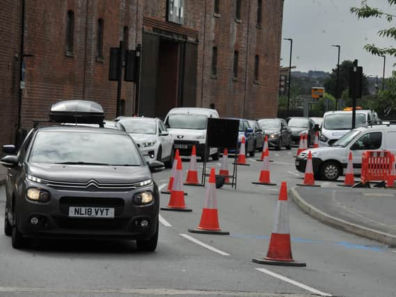 Long queues on Wallgate