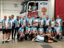 The cyclists rode from Wigan to Wolverhampton