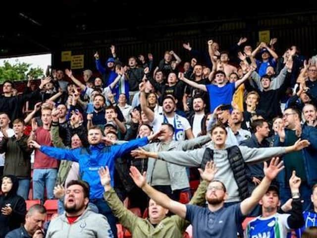 Wigan Athletic fans at Charlton