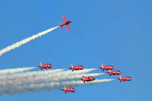 The Red Arrows will be in Blackpool on Saturday