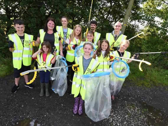 Litter-pickers at the ready