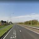 The A580 East Lancashire Road in Astley has been closed. Pic: Google Street View
