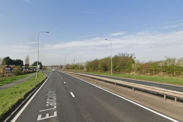 The A580 East Lancashire Road in Astley has been closed. Pic: Google Street View