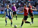 Will Keane in action against Portsmouth