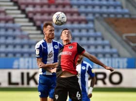 Tom Naylor in action during Saturday's clash against Portsmouth