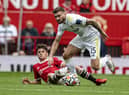 Daniel James, in action AGAINST Leeds, looks to be heading to Elland Road