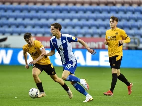 Tom Bayliss made his Latics debut against Wolves Under-21s