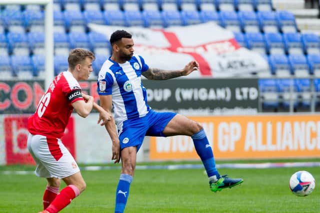 Curtis Tilt during his loan spell with Latics last term