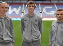 Thelo Aasgaard, Adam Long and Scott Smith support the new scheme to help fans with autism