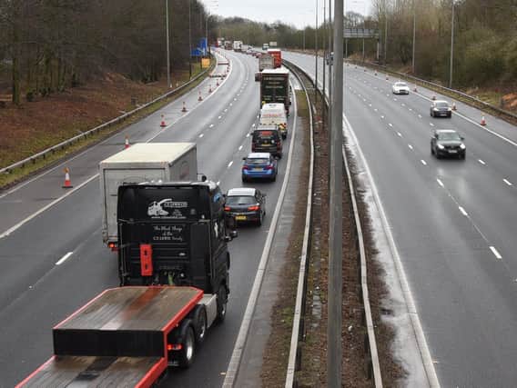 Congestion has been caused on the M6 near Orrell because of an incident that took place this morning