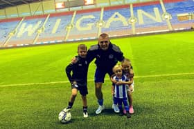 Max Power and family at the DW after a recent game