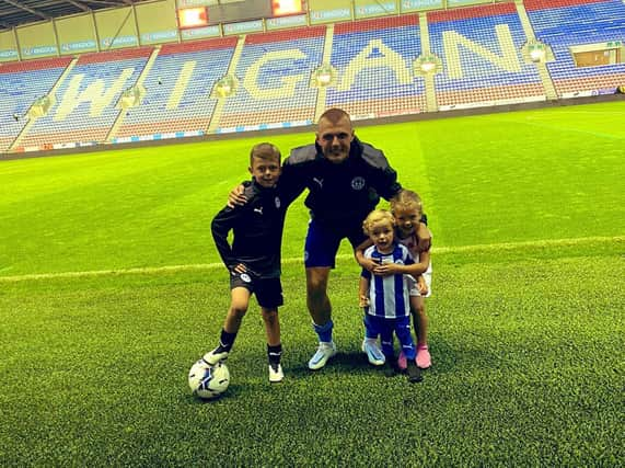 Max Power and family at the DW after a recent game