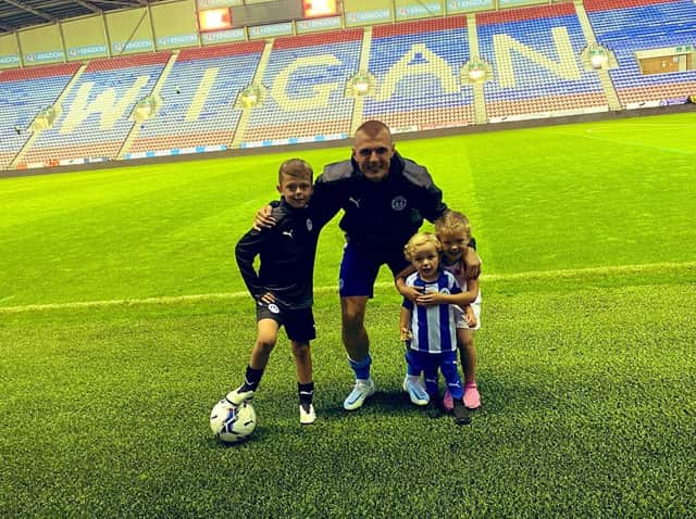 Max Power and family at the DW after a recent game