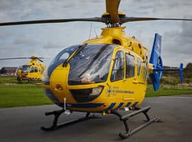 An air ambulance was called to a medical emergency in Wigan