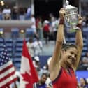 Emma Raducanu after winning the US Open
