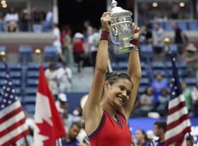 Emma Raducanu after winning the US Open